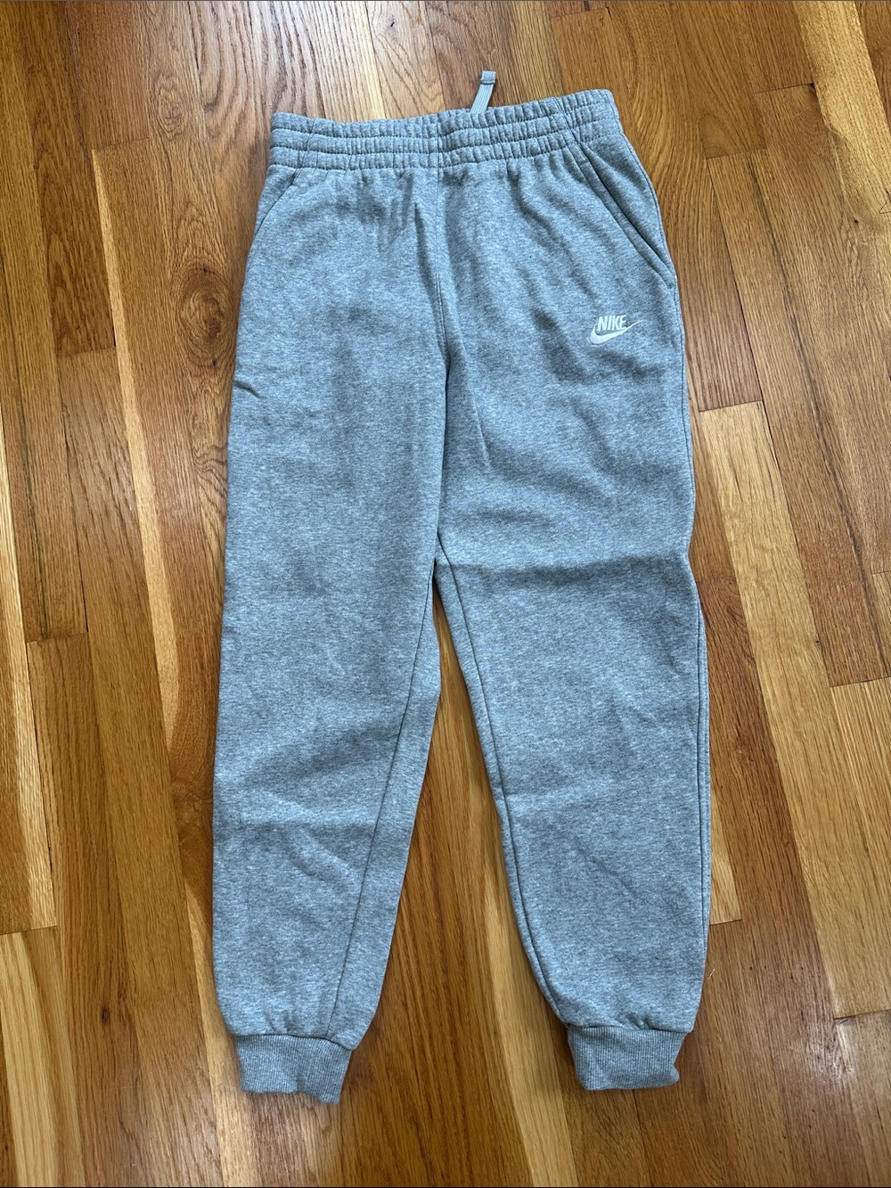 Nike Kids Gray Heather Fleece Joggers